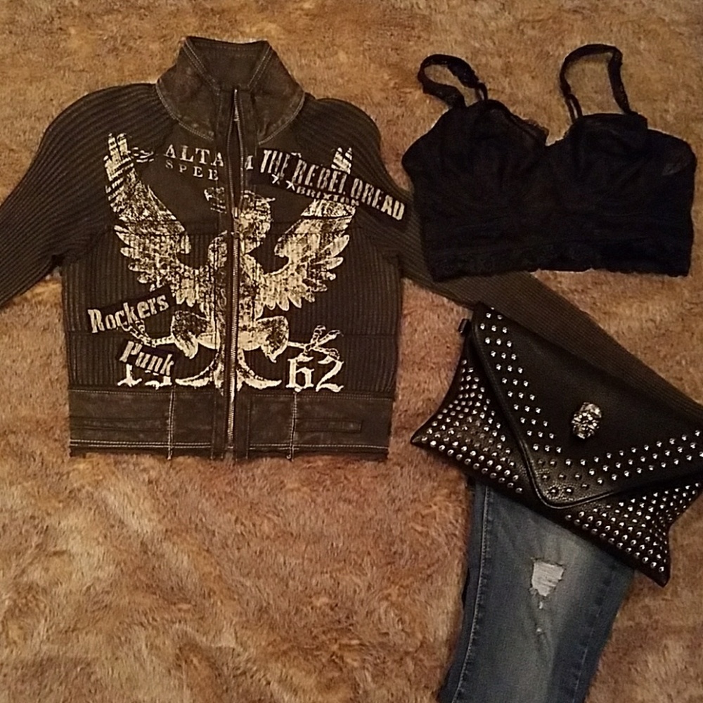 salvage cropped jacket